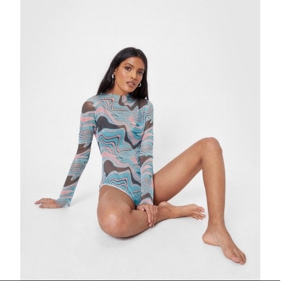 Nasty Gal Mesh Bodysuit - Picture 2 of 7